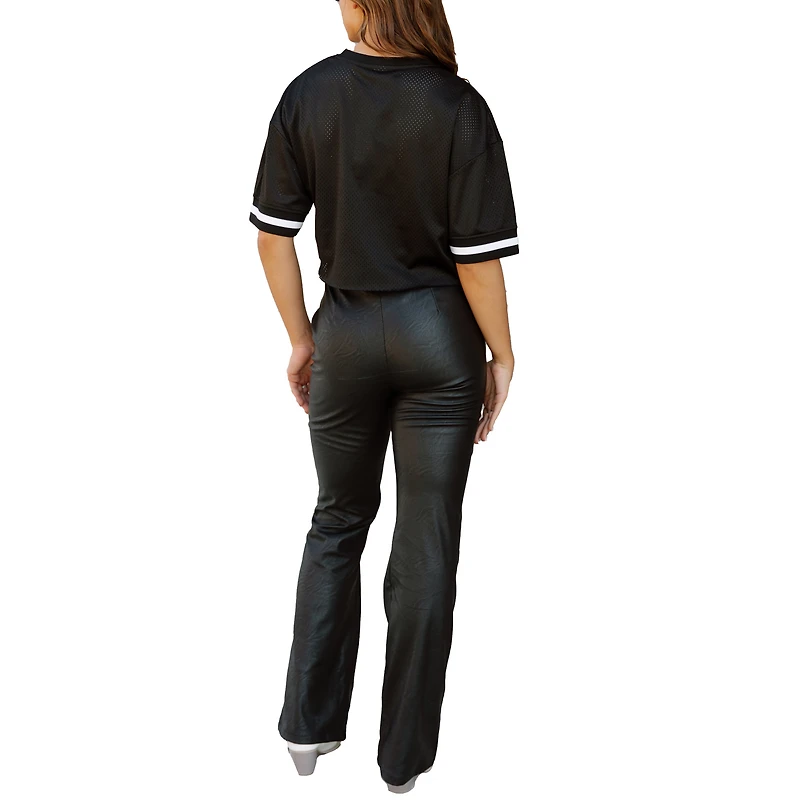Women's Gameday Couture Black New Orleans Saints Game Face Fashion Jersey