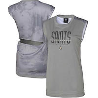 Women's Gray New Orleans Saints No Sweat Tank Top