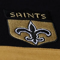 Polo de rugby court à manches longues Mitchell & Ness noir pour femme