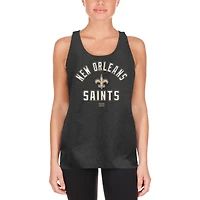 Débardeur New Era noir Orleans Saints 2024 NFL Training Camp pour femme