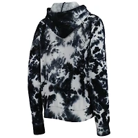 Women's New Era Black Orleans Saints Cloud Dye Fleece Pullover Hoodie