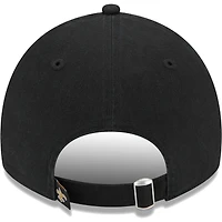 Casquette ajustable New Era noire pour femme, motif feuilles des Saints de la Nouvelle-Orléans 9TWENTY