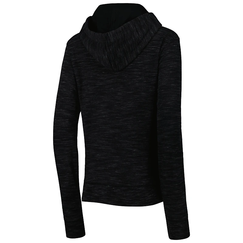 Sweat à capuche noir New Orleans Saints Reverse Full Zip pour femme Era