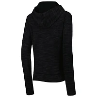 Sweat à capuche noir New Orleans Saints Reverse Full Zip pour femme Era