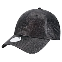 Casquette ajustable New Era 9FORTY scintillante noire New Orleans Saints pour femme