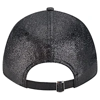 Casquette ajustable New Era 9FORTY scintillante noire New Orleans Saints pour femme