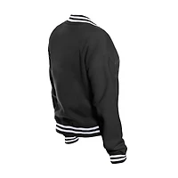 Veste polaire noire New Era Orleans Saints Throwback pour femme