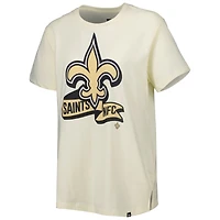 T-shirt New Era crème Orleans Saints Chrome Sideline pour femme