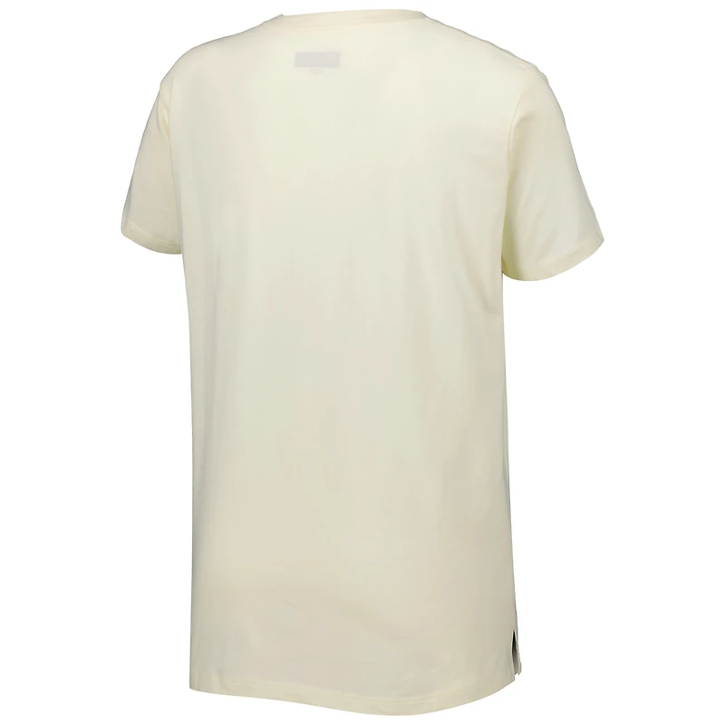 T-shirt New Era crème Orleans Saints Chrome Sideline pour femme