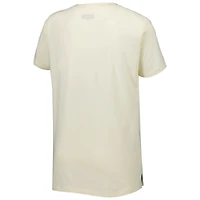 T-shirt New Era crème Orleans Saints Chrome Sideline pour femme