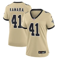 Maillot de joueur remplaçant Nike Alvin Kamara Gold des New Orleans Saints pour femme