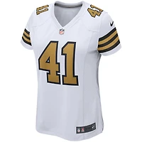 Maillot de joueur jeu alternatif des New Orleans Saints Nike Alvin Kamara blanc pour femme