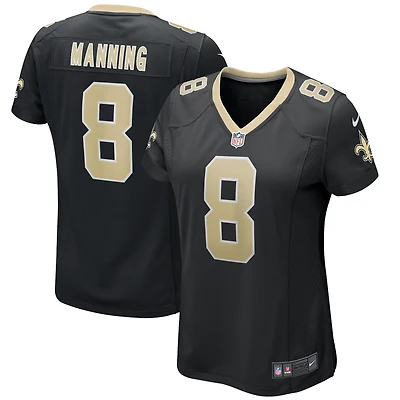 Maillot de joueur retraité Nike Archie Manning pour femme, noir, New Orleans Saints Game