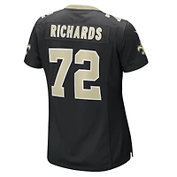 Maillot Nike Asim Richards noir pour femme des Saints de la Nouvelle-Orléans