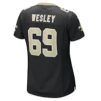 Maillot Nike Barry Wesley noir pour femme des Saints de la Nouvelle-Orléans