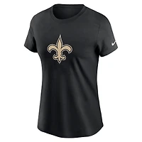 Women's Nike Black New Orleans Saints  Primary Logo T-Shirt
