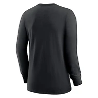 T-shirt à manches longues Nike New Orleans Saints Prime Split pour femme, noir