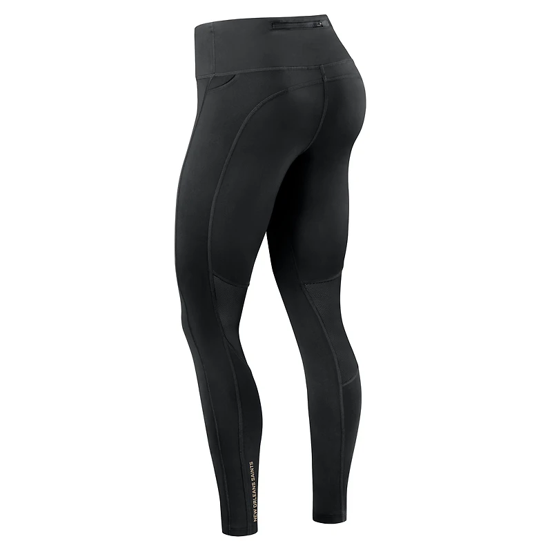 Legging Nike noir New Orleans Saints Primetime Epic Fast Dri-FIT pour femme