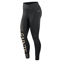 Women's Nike Black New Orleans Saints Primetime Yard Line Leggings