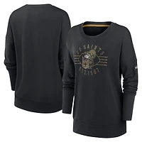 T-shirt à manches longues pour femme Nike New Orleans Saints Rewind Playback - Noir