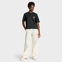 Women's Nike Black New Orleans Saints Rewind Pocket Boxy T-Shirt