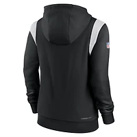 Sweat à capuche Nike New Orleans Saints Sideline Stack Performance pour femme, noir