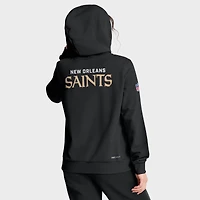 Sweat à capuche Nike noir pour femme New Orleans Saints Sideline Standard Issue Initial Home Dri-FIT
