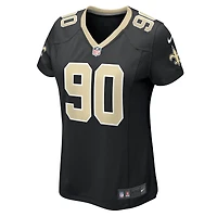 Maillot de match Nike Bryan Bresee pour femme, noir, New Orleans Saints