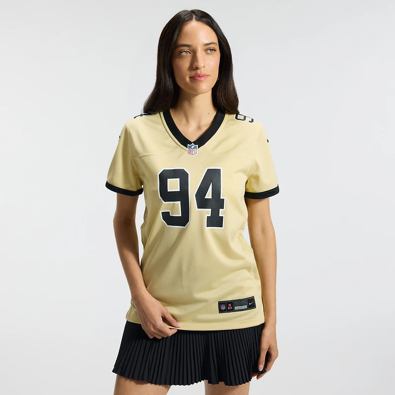 Women's Nike Cameron Jordan Gold New Orleans Saints Gameday Golds Alternate Game Player Jersey