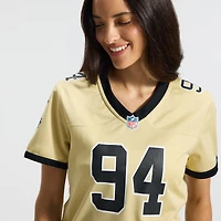 Maillot de joueur alternatif Nike Cameron Jordan Gold des New Orleans Saints Gameday Golds pour femme