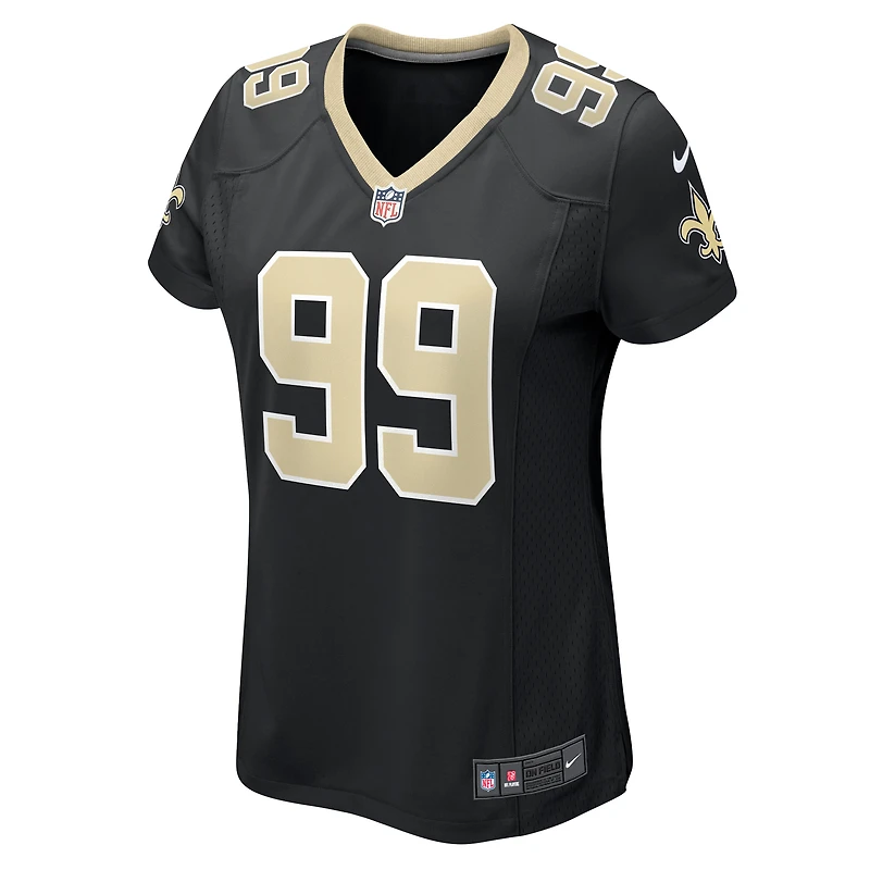 Maillot de match Nike Chase Young pour femme, noir, New Orleans Saints