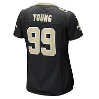 Maillot de match Nike Chase Young pour femme, noir, New Orleans Saints