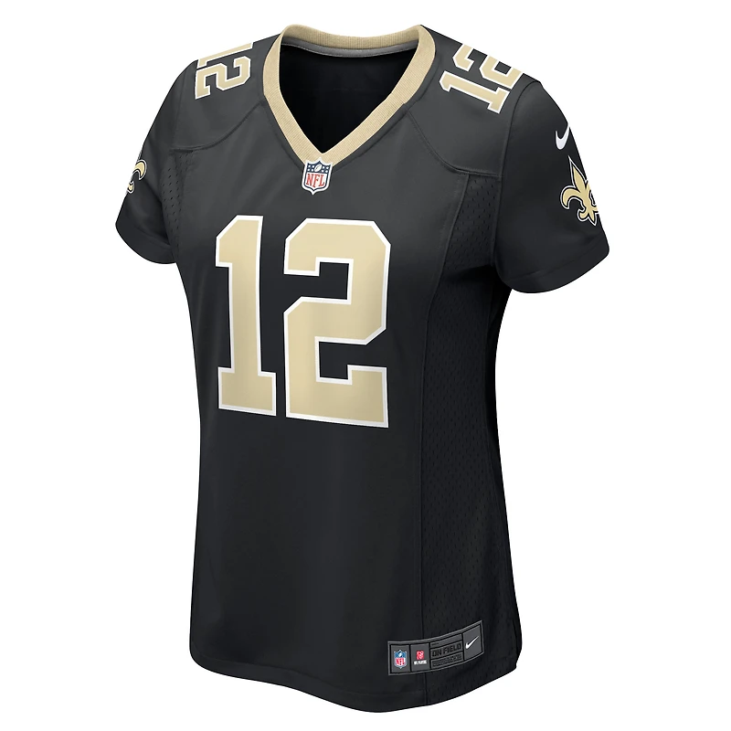 Maillot de joueur jeu Nike Chris Olave pour femmes, noir, New Orleans Saints