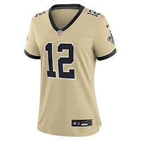 Maillot de joueur remplaçant Nike Chris Olave Gold des New Orleans Saints Gameday Golds pour femme