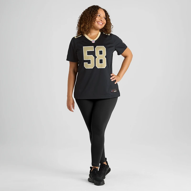 Women's Nike Chris Rumph II  Black New Orleans Saints Team Game Jersey