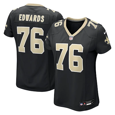 Women's Nike David Edwards  Black New Orleans Saints Team Game Jersey