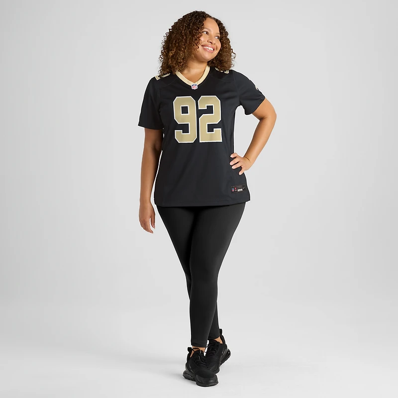 Women's Nike Davon Godchaux  Black New Orleans Saints Team Game Jersey