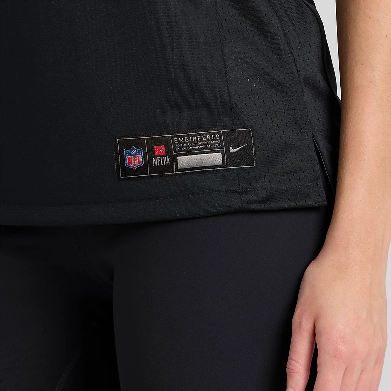Maillot Nike Davon Godchaux noir pour femme des Saints de la Nouvelle-Orléans