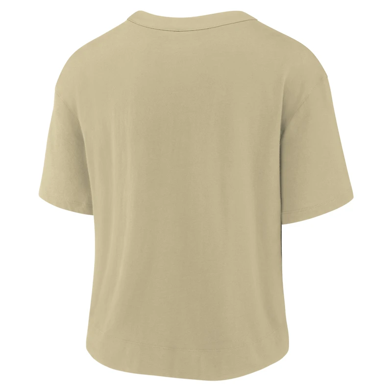 T-shirt Nike New Orleans Saints High Hip Fashion pour femme - Doré/noir