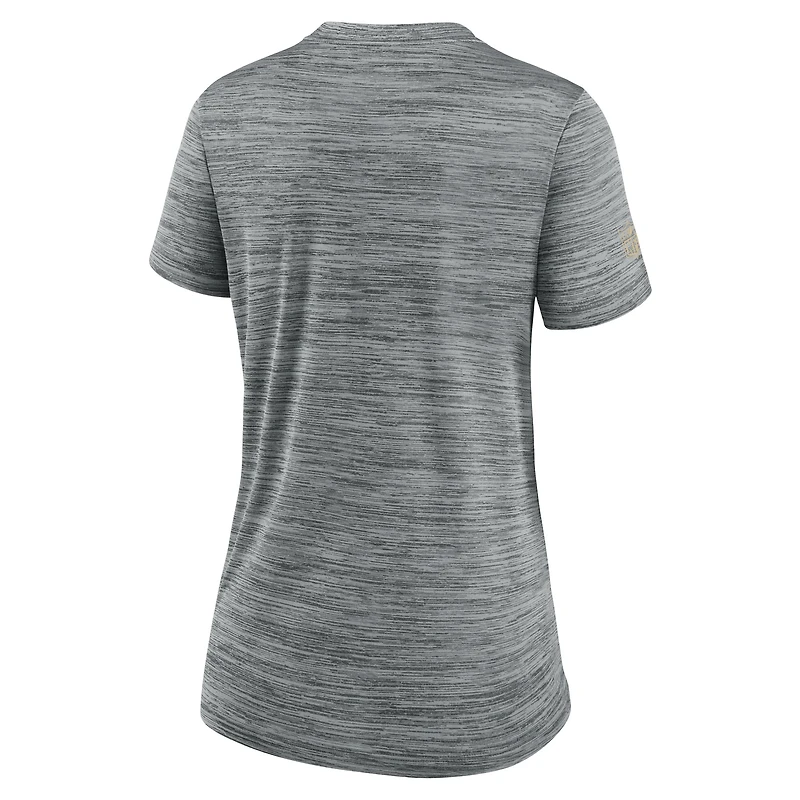 Women's Nike Gray New Orleans Saints Sideline Velocity Dri-FIT T-Shirt