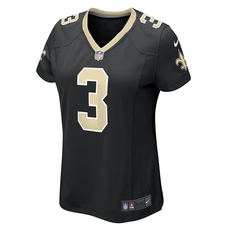 Maillot de match l'équipe Nike des Saints la Nouvelle-Orléans noir pour femme