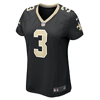 Maillot de match l'équipe Nike des Saints la Nouvelle-Orléans noir pour femme