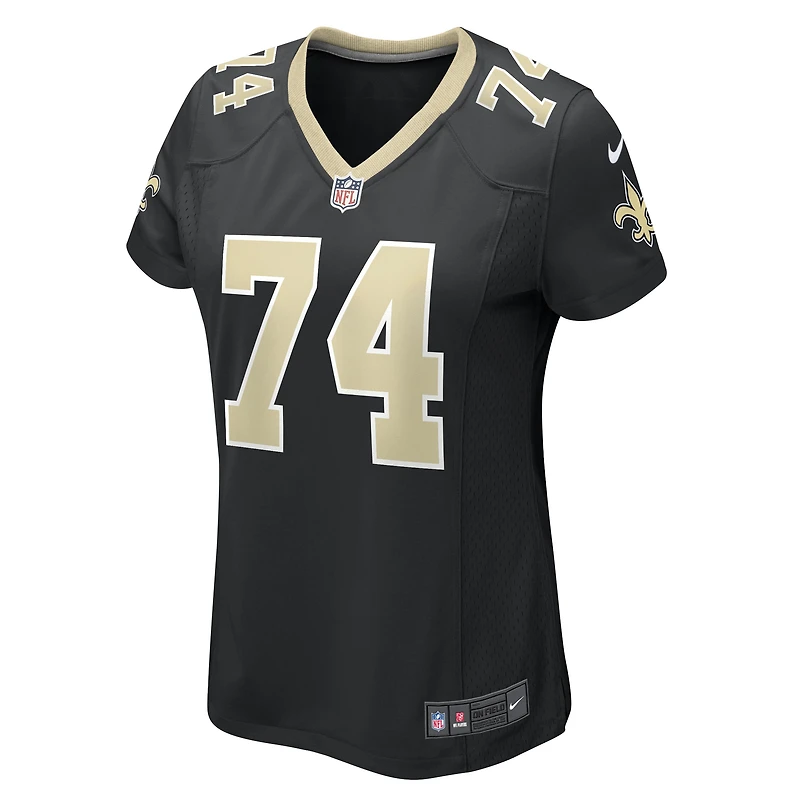 Maillot de match Nike James Hurst pour femmes, noir, New Orleans Saints