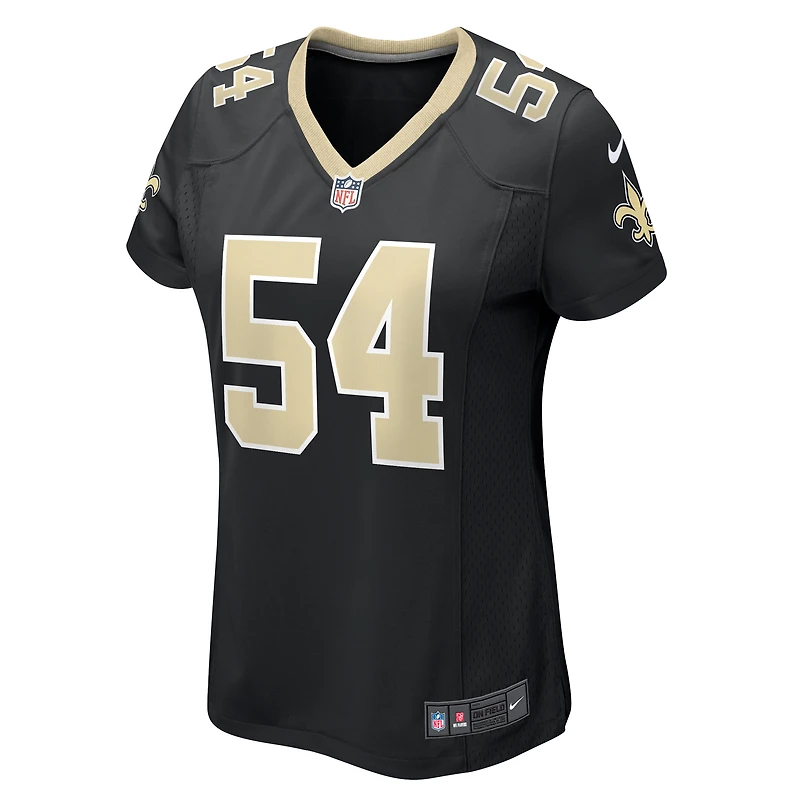 Maillot Nike Jaylon Smith pour femme, noir, le match de l'équipe des Saints la Nouvelle-Orléans