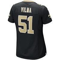 Maillot de joueur retraité Nike Jonathan Vilma pour femme, noir, New Orleans Saints Game