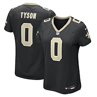 Maillot de match Nike Jordyn Tyson noir pour femme, New Orleans Saints