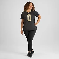 Maillot de match Nike Jordyn Tyson noir pour femme, New Orleans Saints