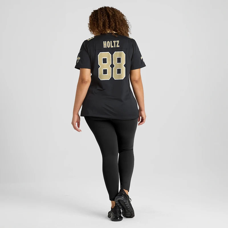 Women's Nike J.P. Holtz Black New Orleans Saints Game Player Jersey