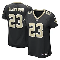 Maillot Nike Julian Blackmon noir pour femme des Saints de la Nouvelle-Orléans