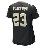 Maillot Nike Julian Blackmon noir pour femme des Saints de la Nouvelle-Orléans